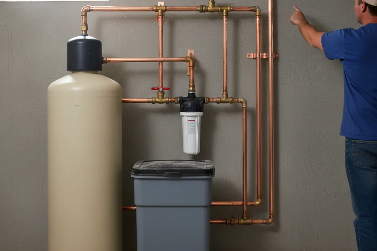 Whole-house water treatment system installed in Kempton